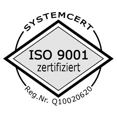 Maschinenbau Grissemann ist seit 2020 ISO 9001 zertifiziert