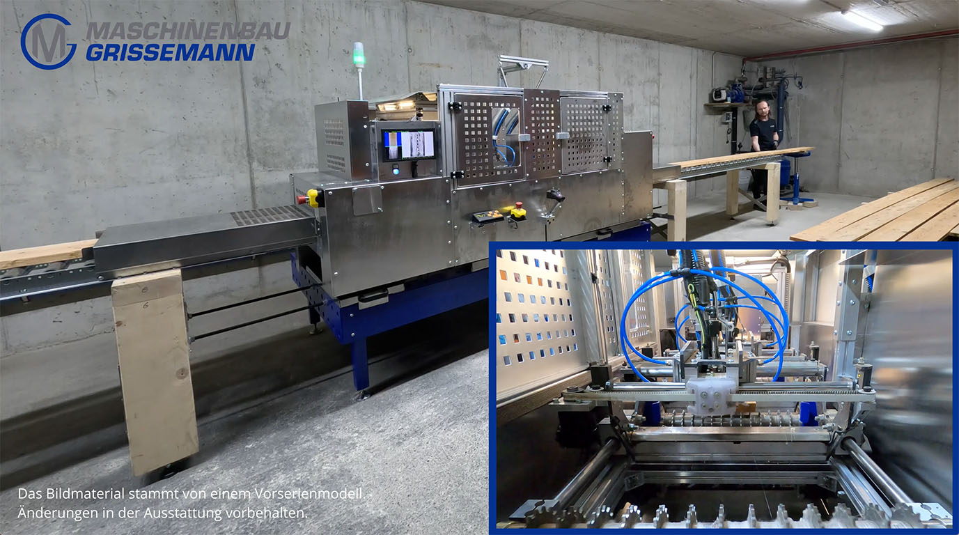 Holzbearbeitung: Asteinleimmaschine von Maschinenbau Grissemann